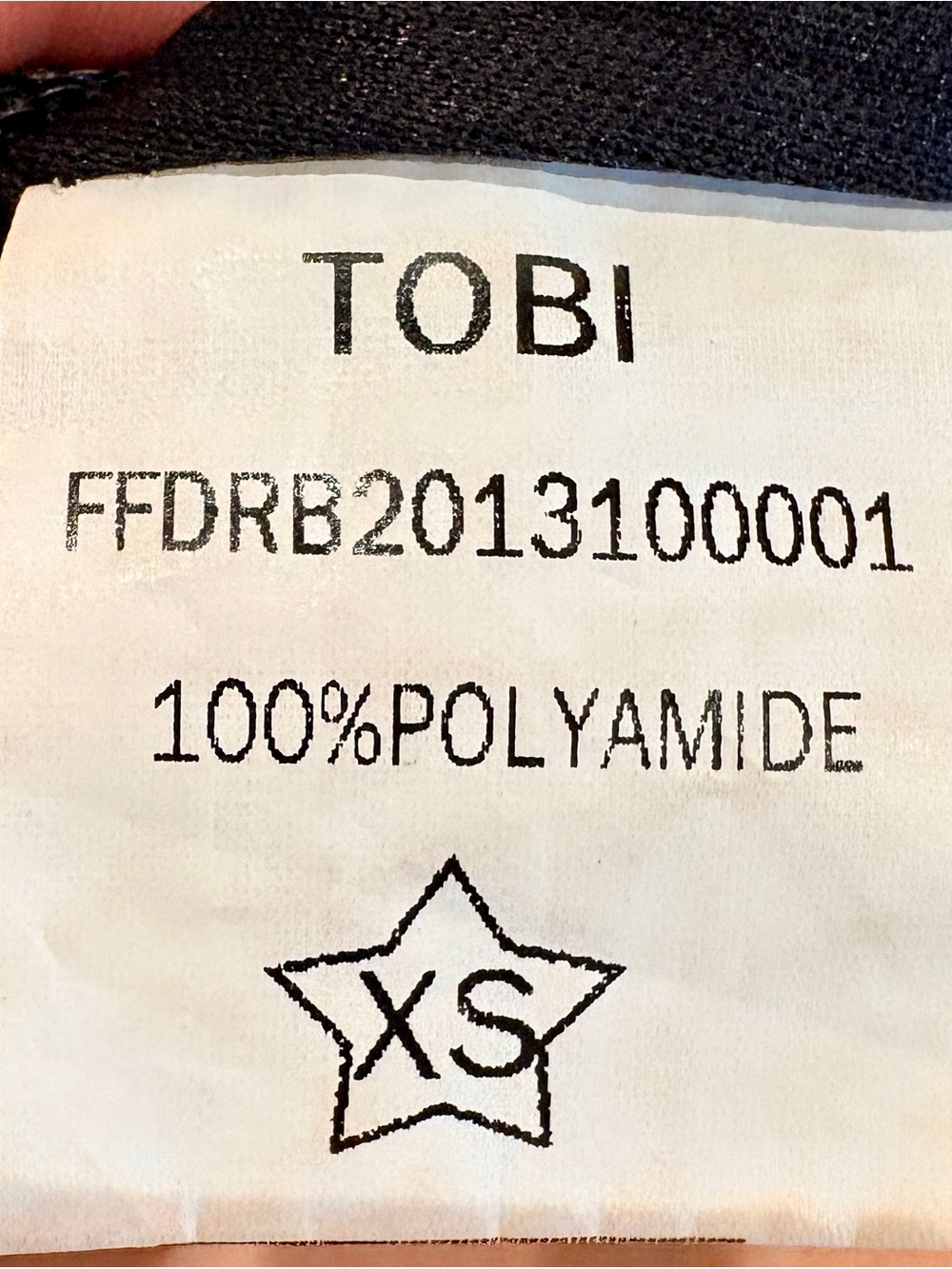 TOBI Black Strapless Dress XS - Picture 6 of 9